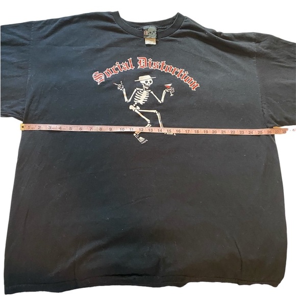 SOCIAL DISTORTION Original Vintage t-shirt Black Giant label Mike Ness 3XL - Picture 4 of 6